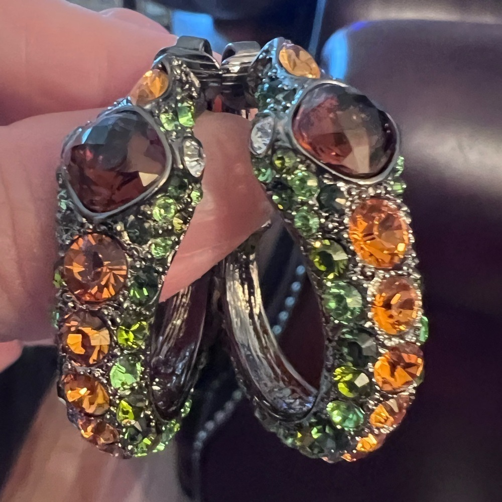 Kenneth Jay Lane snake clip on earrings